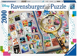 Пазл Альбом с марками с героями Disney 2000 элементов (Ravensburger, 16706) - миниатюра